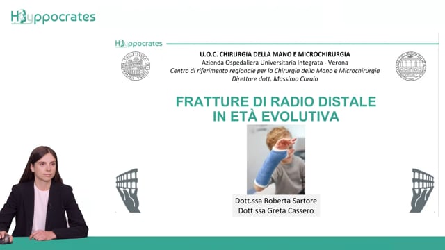 Fratture di radio distale in et&agrave evolutiva - Greta Cassero